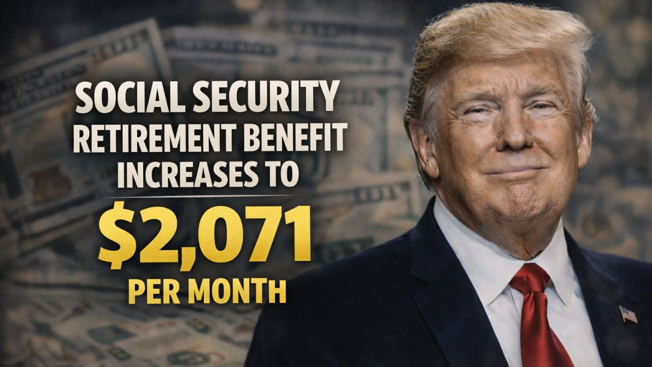 Social Security retirement benefit increases to $2,071 per month